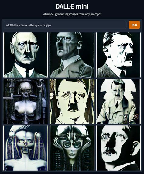 Adolf Hitler artwork in the style of HR Giger : weirddalle