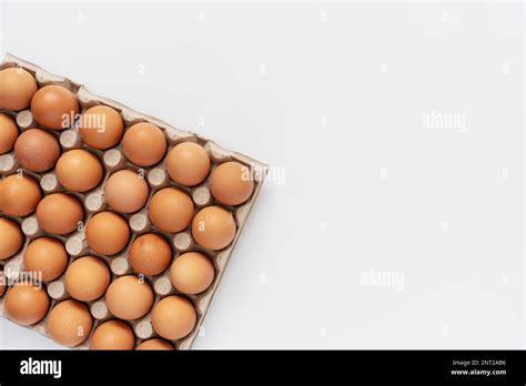 Brown hen eggs in carton box Stock Photo - Alamy