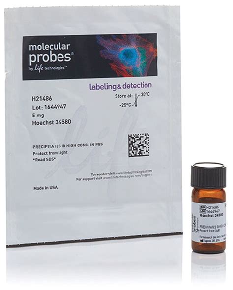 Molecular Probes Hoechst 34580 5mg:Life Sciences | Fisher Scientific