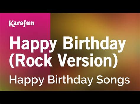 Karaoke Happy Birthday (Rock Version) - Happy Birthday Songs * - YouTube