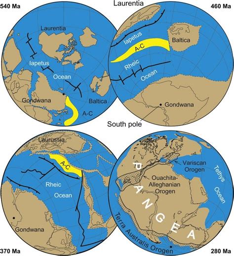 A brief history of the Rheic Ocean and the Variscan Orogeny | Earth History | Pinterest ...