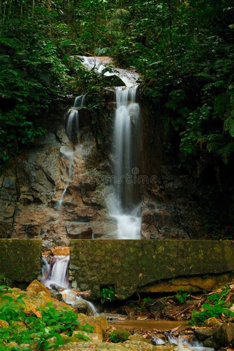 Image of a Waterfall in Sungai Mangkuk Waterfall, Pahang, Malaysia ...