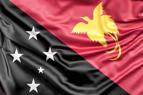 Free Photo | Flag of papua new guinea