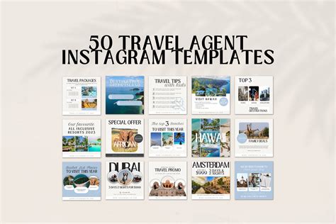 Travel Agent Instagram Template Travel Agent Instagram Travel Agent Instagram Templates Travel ...