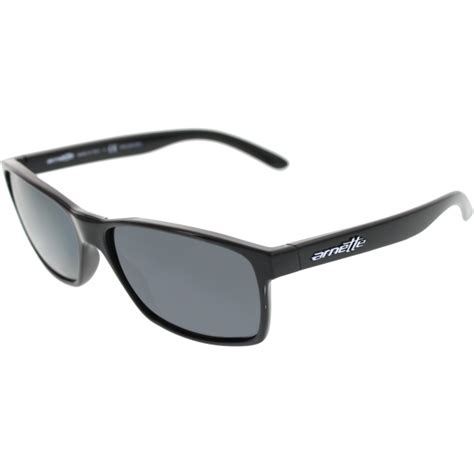 Arnette Men's Polarized Slickster AN4185-41/81-59 Black Wayfarer Sunglasses