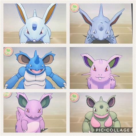 [Gen 7] After getting my last shiny nidoran female today the line is now complete : r/ShinyPokemon