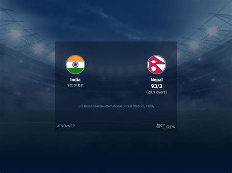 India vs Nepal live score over Match 5 ODI 11 15 updates | Cricket News