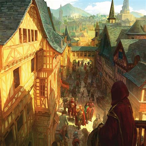 ArtStation - Baldur's Gate, Marc Simonetti | Fantasy town, Fantasy city ...