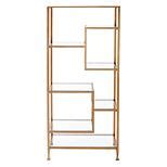 Southern Enterprises Dina Metal/Glass Etagere - Gold - 9248423 | HSN