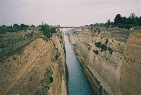 The Corinth canal. | Corinth canal, Canal, Places ive been