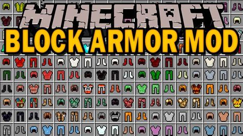 BLOCK ARMOR MOD - Armadura de TODOS los Bloques de Minecraft ...