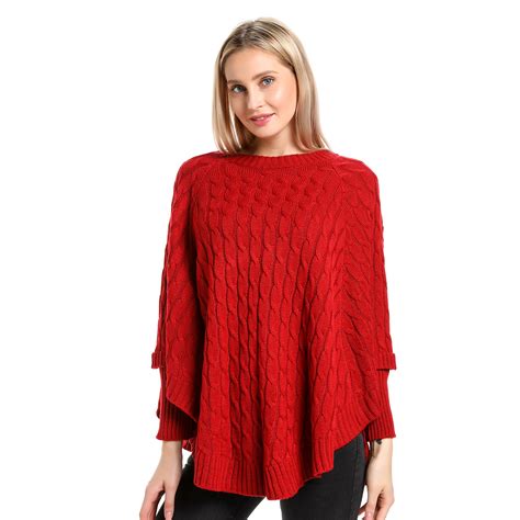 Pretty Persuasion Red Toasty Fire Poncho - Scarves, Hats & Gloves | Hallmark