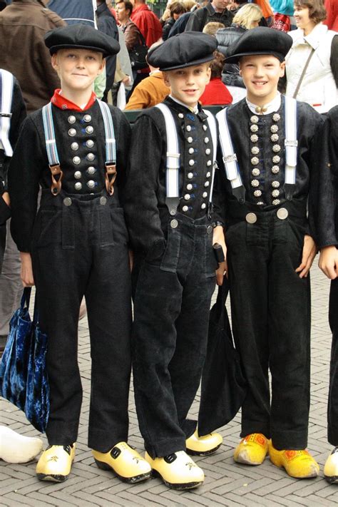 Dutch boys in regional costume and wooden shoes - a photo on Flickriver