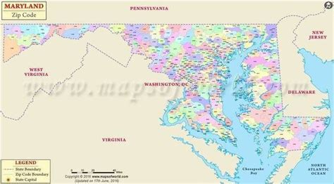 Maryland Zip Code Map, Maryland Postal Code | Maps Maker | Map, Zip ...