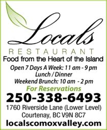 Locals Restaurant - Courtenay, BC | VILocal