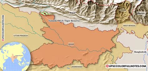 Valmiki Tiger Reserve, National Park and WLS [MAP] - UPSC Colorfull notes