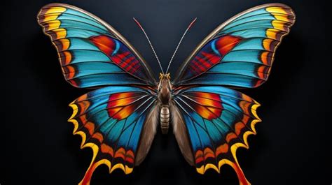 Premium AI Image | vibrant colors on the butterfly elegant wings