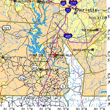 Fort Mill, South Carolina (SC) ~ population data, races, housing & economy