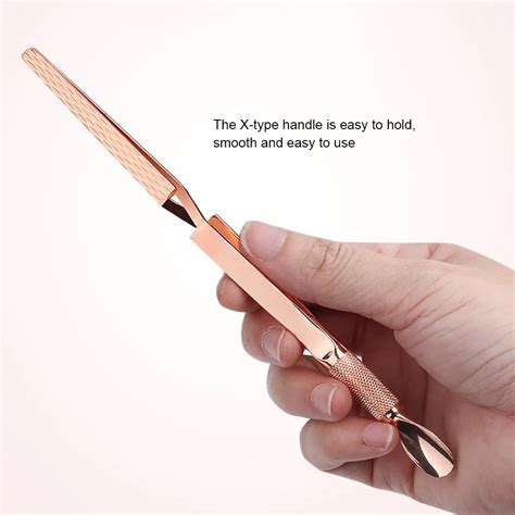 Dual end Nail Art Shaping Tweezers Nail Cuticle Remover Multi Function ...