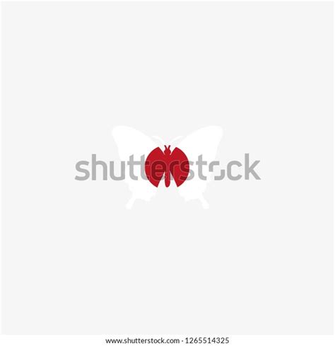 Japan Butterfly Flag Graphic Element Illustration Stock Vector (Royalty ...