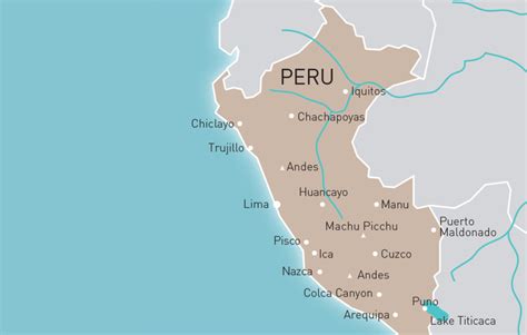 Map Of Peru With Machu Picchu - Danya Ellette