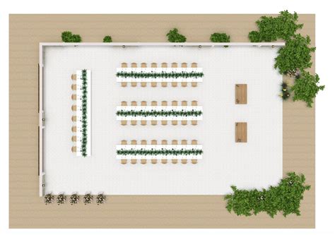 Outdoor Wedding Reception Table Layout