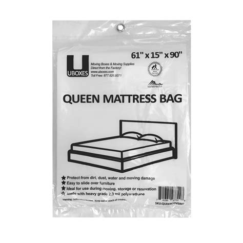 Queen Mattress Bag 61x15x104", 2 Mil, 1 Pack Protector Box Spring bed - Walmart.com - Walmart.com