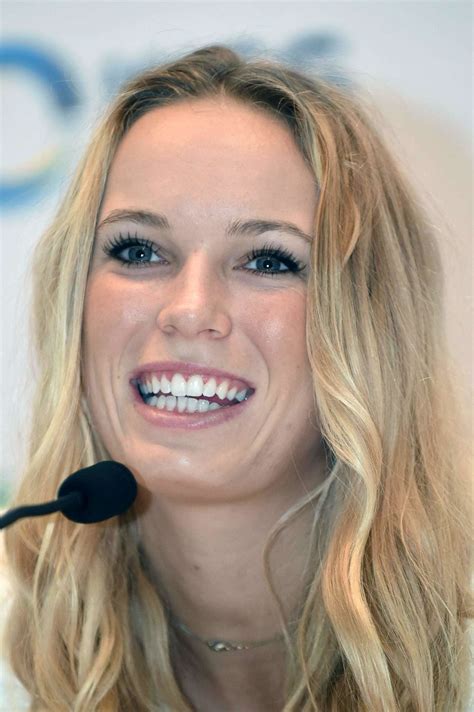 Caroline Wozniacki at Press Conference Ahead of the WTA | GotCeleb