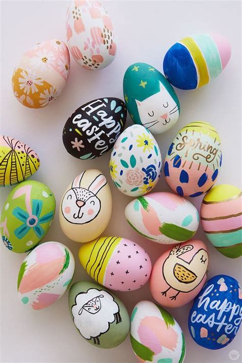 10 Easter Egg Decorating Ideas DIY Step by Step Simple and Easy for Kids Easter Egg Crafts ...