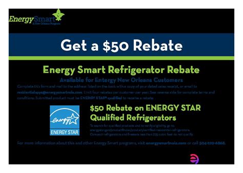 Refrigerator Rebate Form 2023 | Energy Smart NOLA