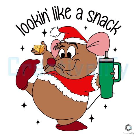 Looking Like A Snack SVG Christmas Gus Gus File Design - CreativeLify