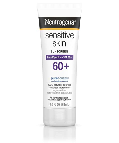 Sensitive Skin Sunscreen Lotion Oxybenzone Free Broad Spectrum SPF 60+ | NEUTROGENA®