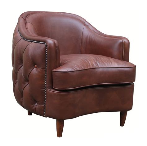 Vintage Genuine Leather Living Room Armchair - Buy Leather Armchair,Vintage Leather Armchair ...