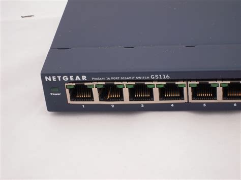 Netgear GS116 v1 ProSafe Desktop 16 Port 10/100/1000 Gigabit Switch w ...