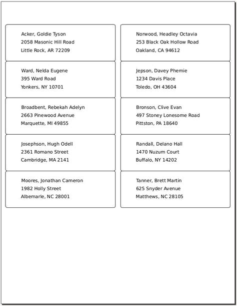 Avery 8162 Template For Excel | TUTORE.ORG - Master of Documents