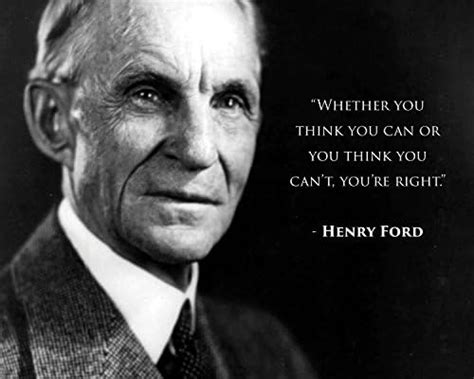 Amazon.com: Henry Ford Inspirational Quote: Whether you think you can (8x10 Unframed) | Photo ...