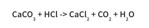 Calcium Carbonate Reacts With Hydrochloric Acid