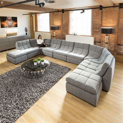 Quatropi Designer Relax Range U Shaped Sofa Luxury 9 Seater U2