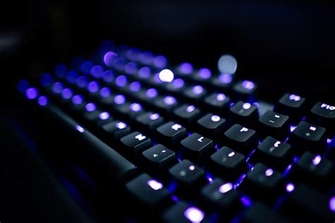 Darkbluekeyboard, computer, dark, darkishblue, gamer, keyboard, life, neon, phone, HD wallpaper ...