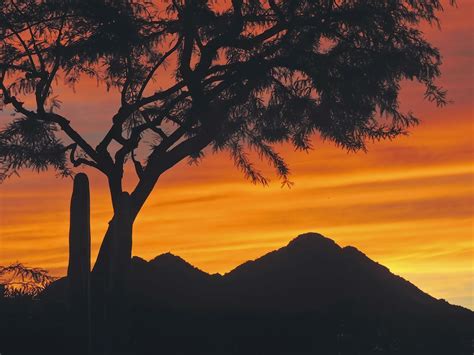 Scottsdale Daily Photo: Photo: Sunset over Camelback Mountain