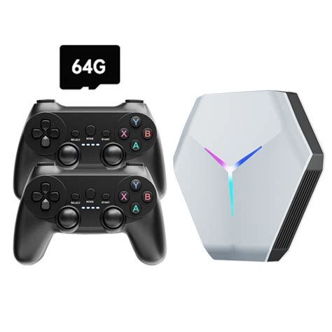 X10 5G WIFI 4K-8K Game Console Dual System Cloud Computer Game Box ,EU Plug, Spec: Double Handle 64G