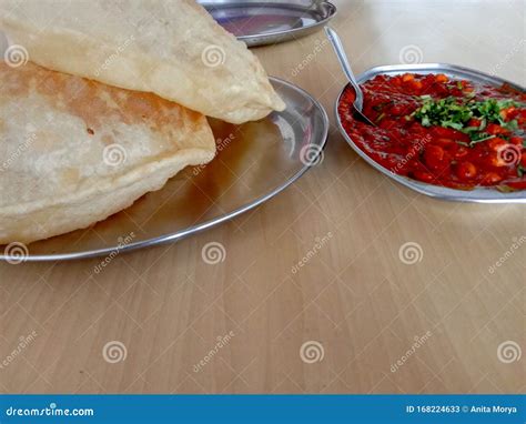 Famous Punjabi Street Food Chole Bhature Stock Image - Image of curry, gravy: 168224633