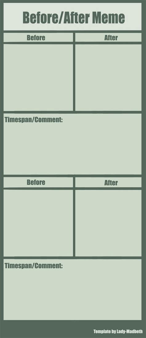 Before-After Meme Template by Lady-Madbeth on DeviantArt
