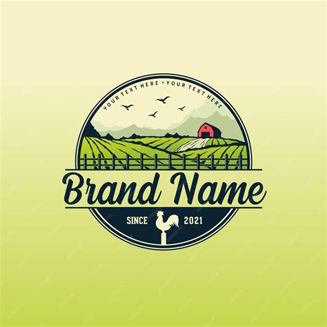 Premium Vector | Farm logo template