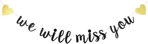 Miss You Banner Free Printable