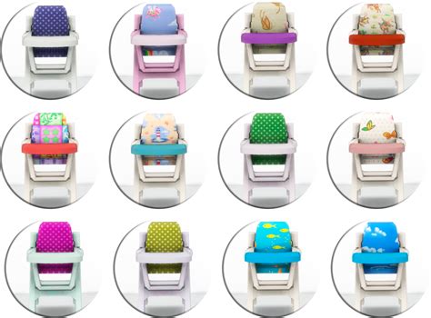 Miguel Creations TS4: Toddler - Highchair (functional) | Sims 4 toddler ...