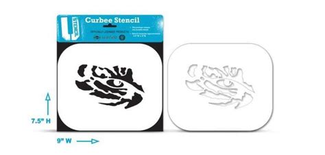 LSU Tiger Eye Stencil - The Curbee LSUOOS-603 | U-Stencil - A Stencil ...