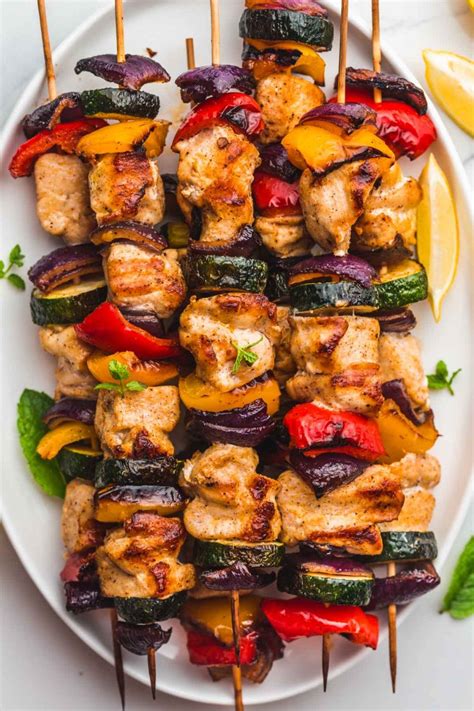 Grilled Chicken Kabobs (Juicy Chicken!) - Little Sunny Kitchen