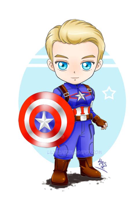 Chibi Captain America by Lily-Skadi on DeviantArt