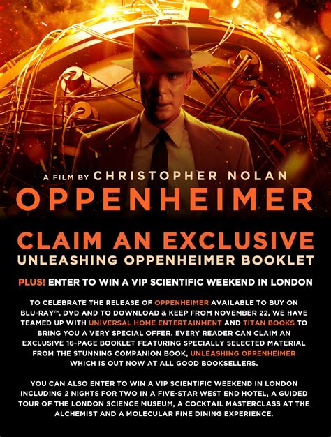 CLAIM AN EXCLUSIVE UNLEASHING OPPENHEIMER BOOKLET